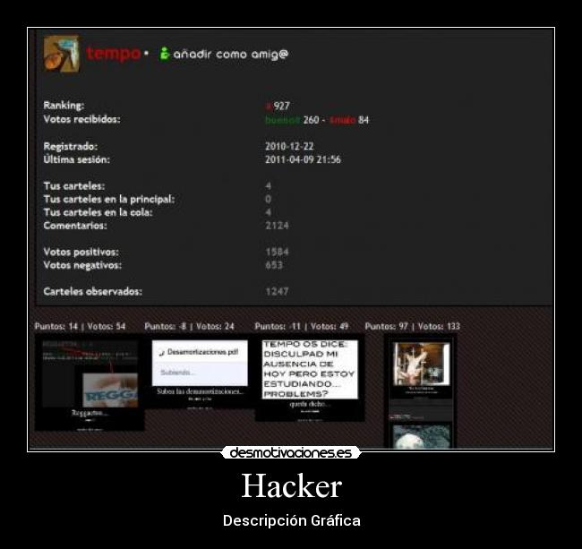 carteles hacker desmotivaciones