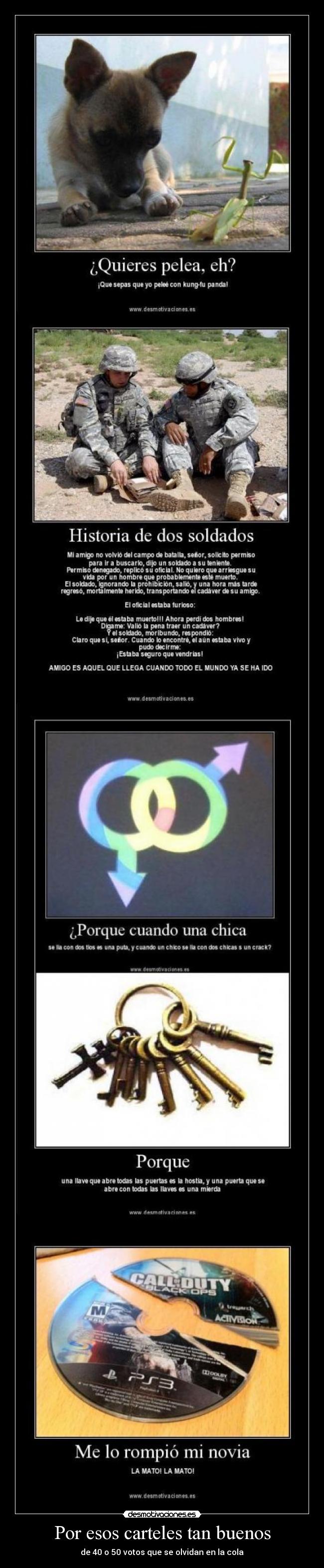 Por esos carteles tan buenos - 