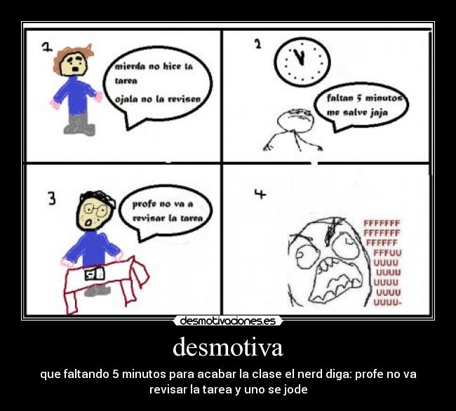carteles desmotiva nerd tarea desmotivaciones