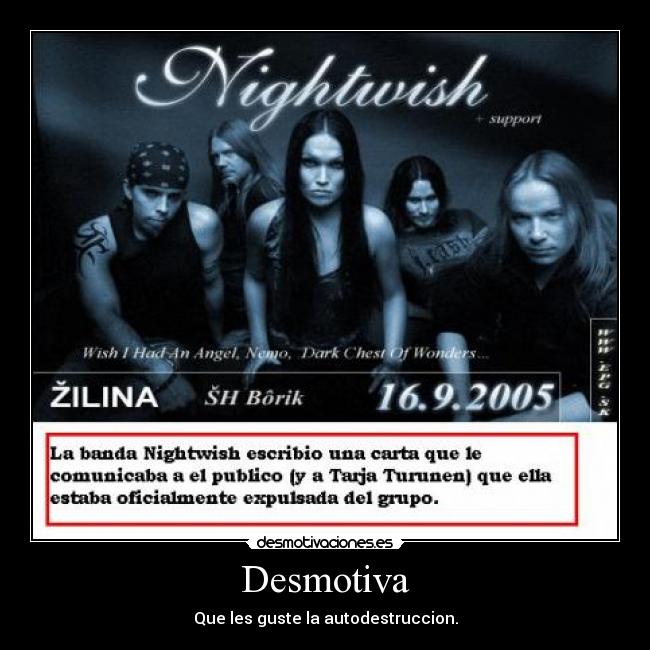 Desmotiva - Que les guste la autodestruccion.