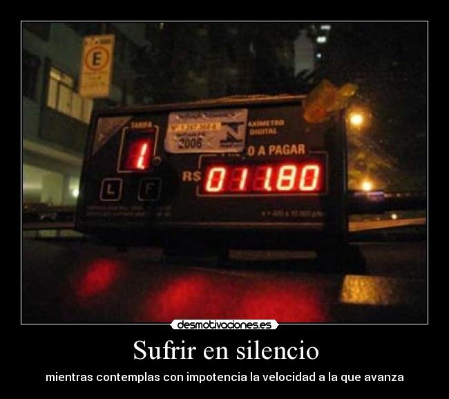 Sufrir en silencio -