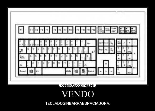 VENDO - TECLADOSINBARRAESPACIADORA.