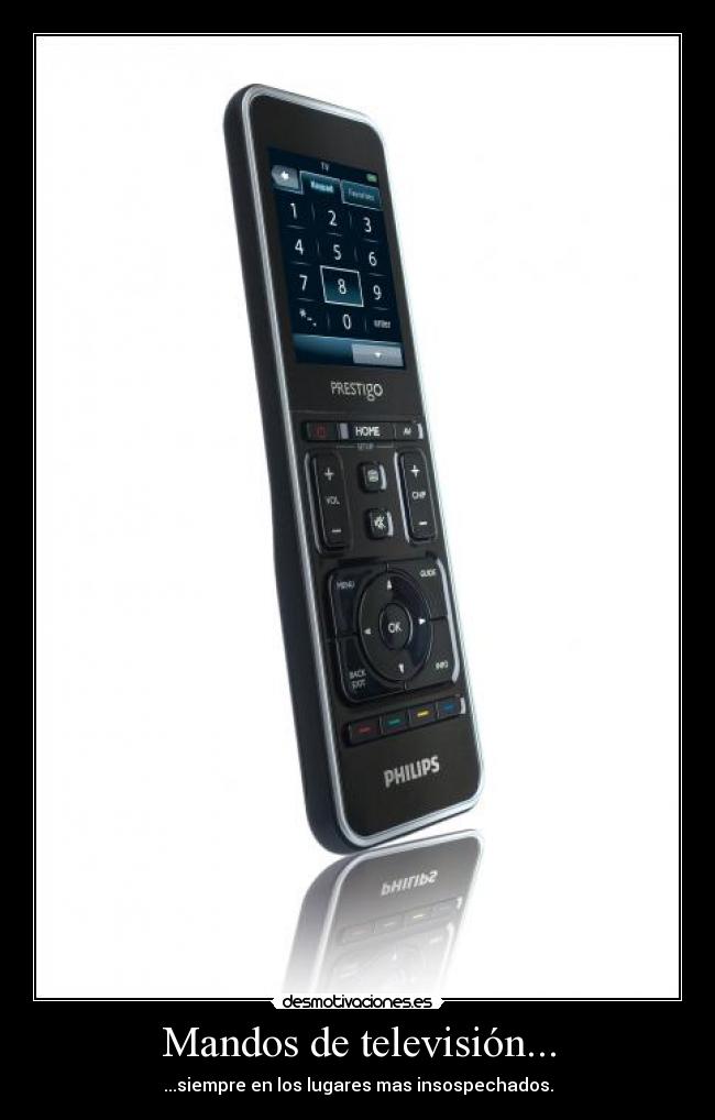 Mandos de televisión... - ...siempre en los lugares mas insospechados.
