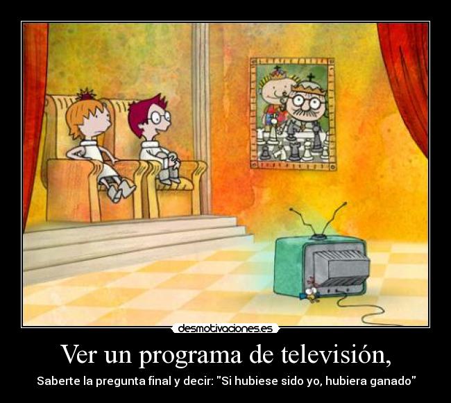 carteles ver programa television desmotivaciones