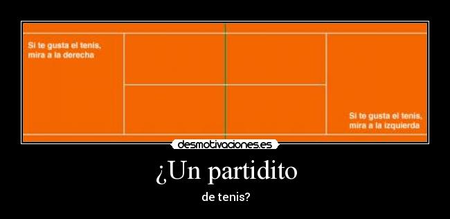 ¿Un partidito -