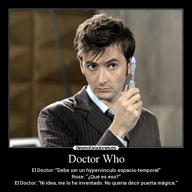 carteles david tennant doctor who rose desmotivaciones