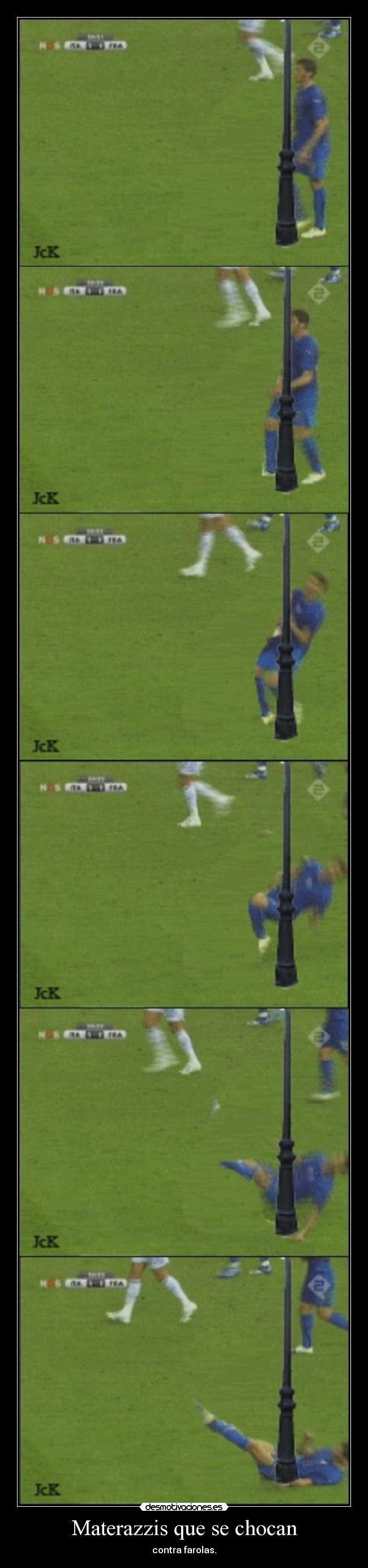 Materazzis que se chocan -