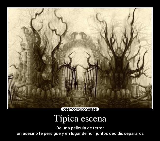 carteles terror desmotivaciones