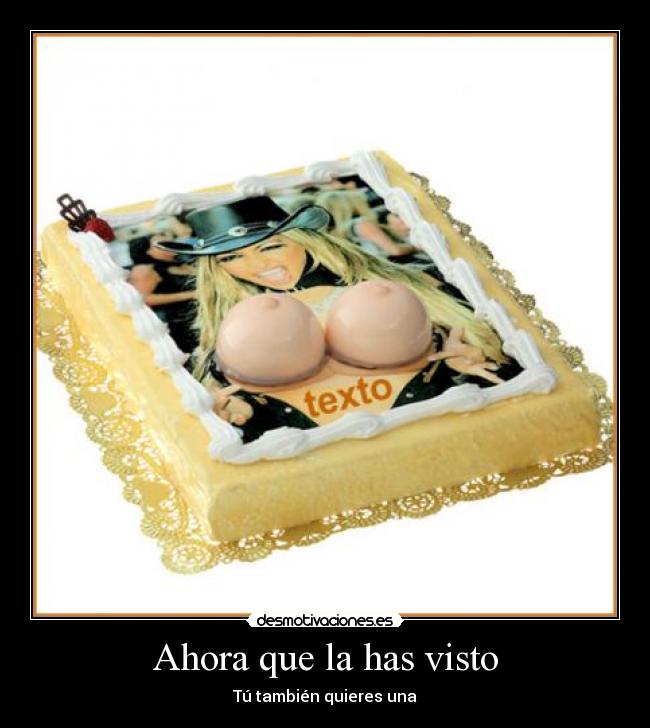 Ahora que la has visto -