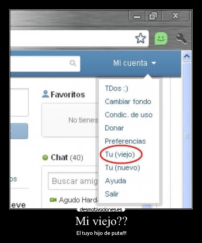 Mi viejo?? -