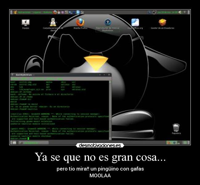Ya se que no es gran cosa... - pero tio mira!! un pingüino con gafas
MOOLAA