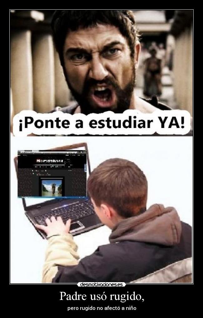 Padre usó rugido, - pero rugido no afectó a niño