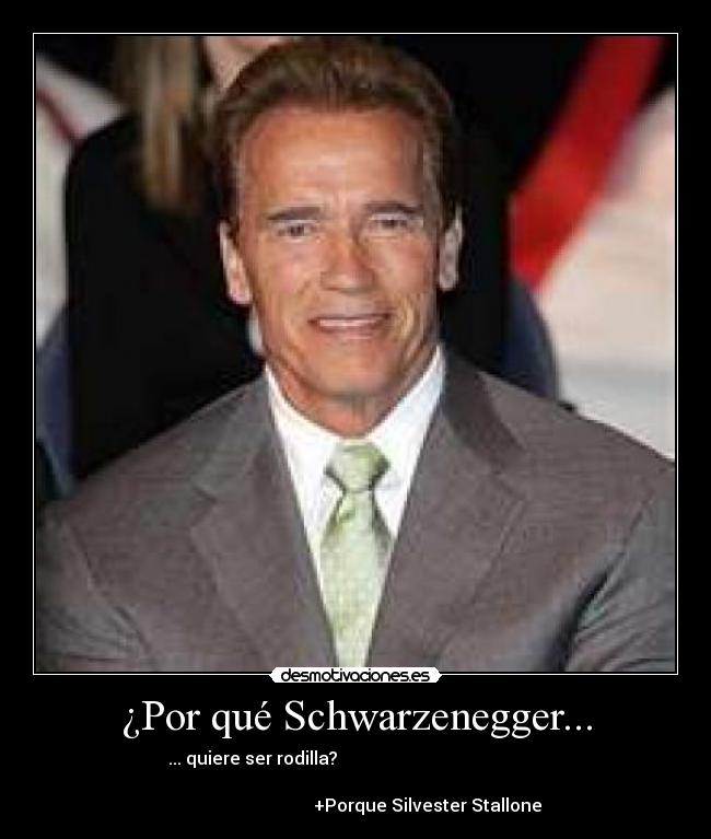 ¿Por qué Schwarzenegger... - 