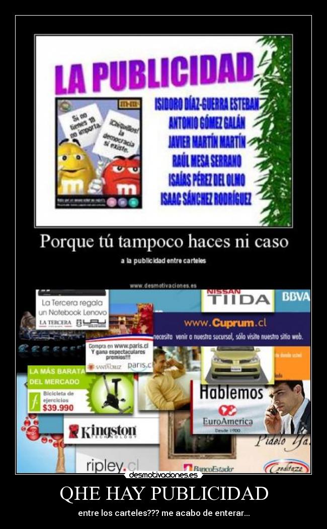 QHE HAY PUBLICIDAD - 