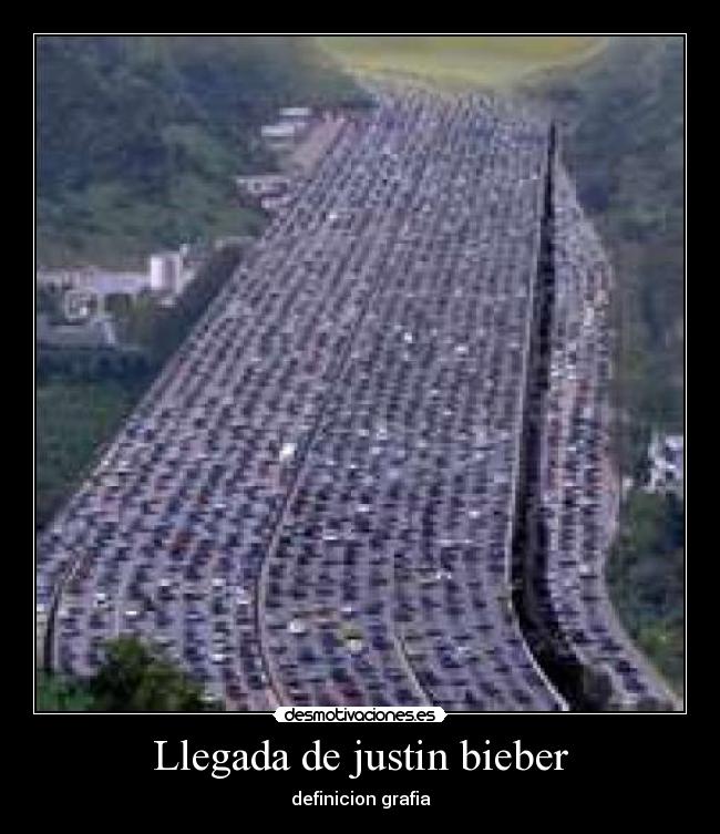 Llegada de justin bieber - 