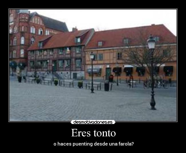 Eres tonto - 