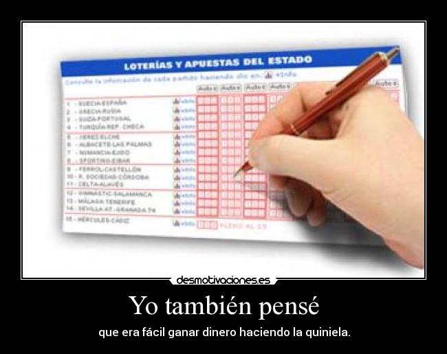 Yo también pensé - 