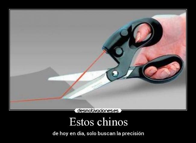 carteles tijeras laser chinos buscar precision desmotivaciones