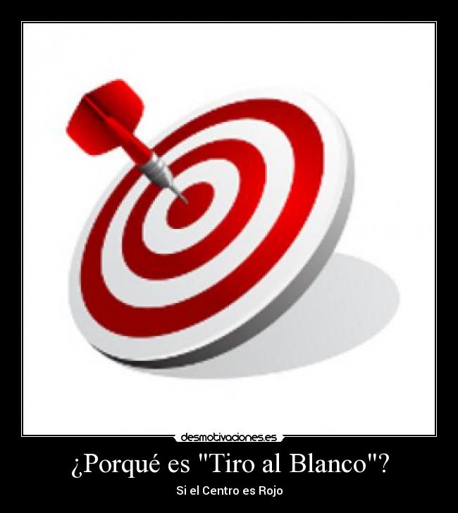 ¿Porqué es Tiro al Blanco? -