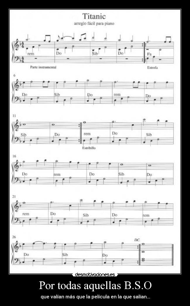 Por todas aquellas B.S.O - que valían más que la película en la que salían...