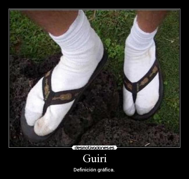 Guiri - Definición gráfica.