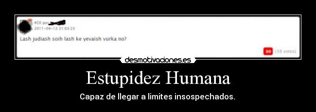 Estupidez Humana -
