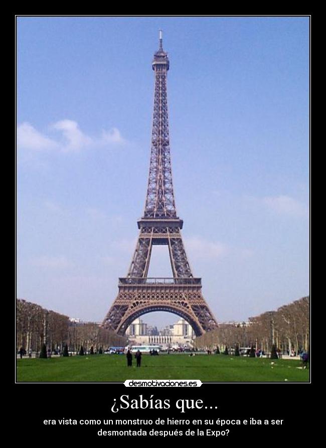 carteles eiffel paris desmotivaciones