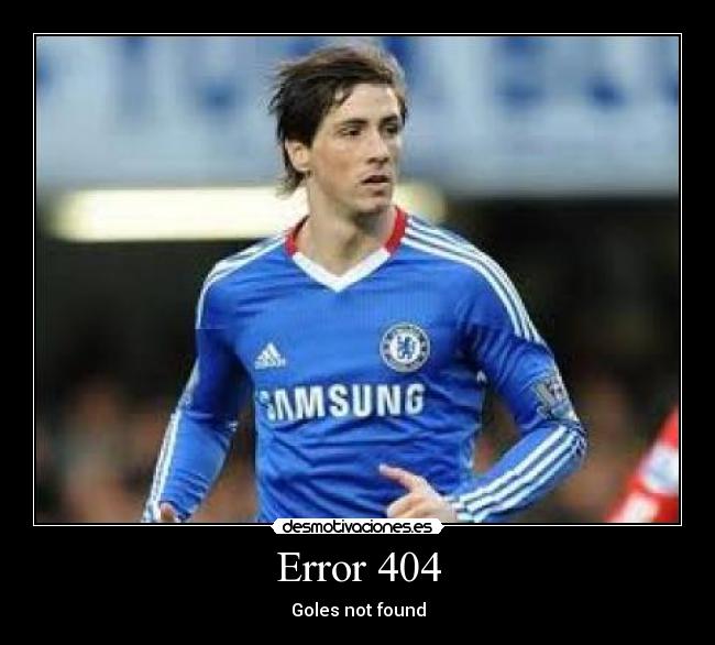 Error 404 - Goles not found
