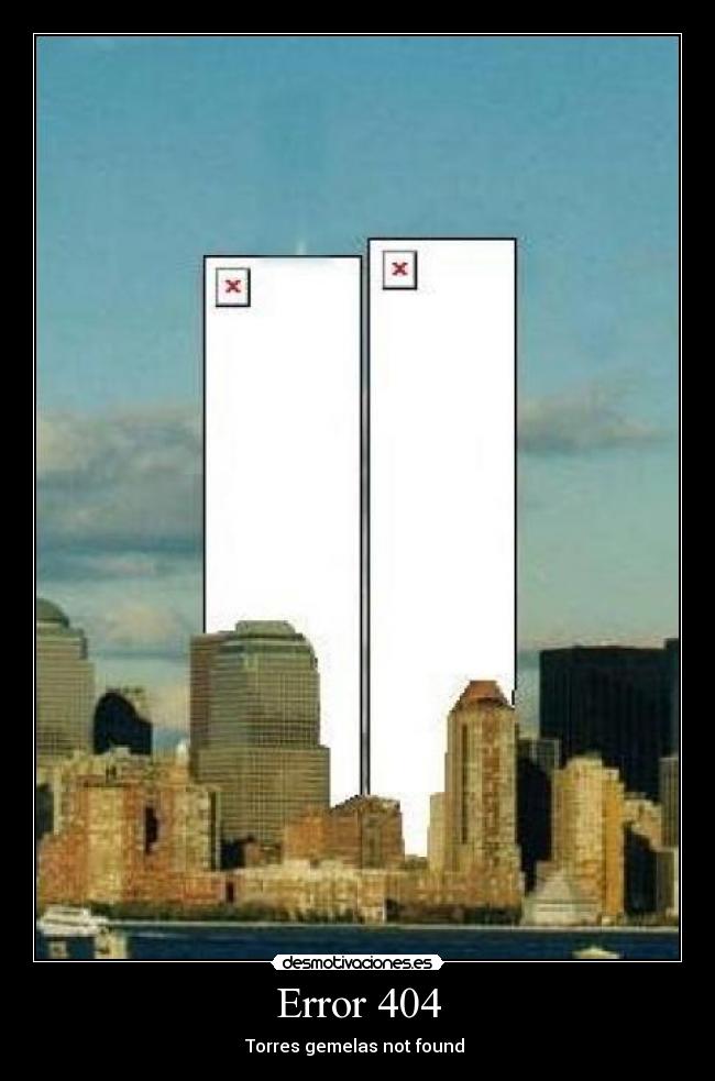 Error 404 - Torres gemelas not found