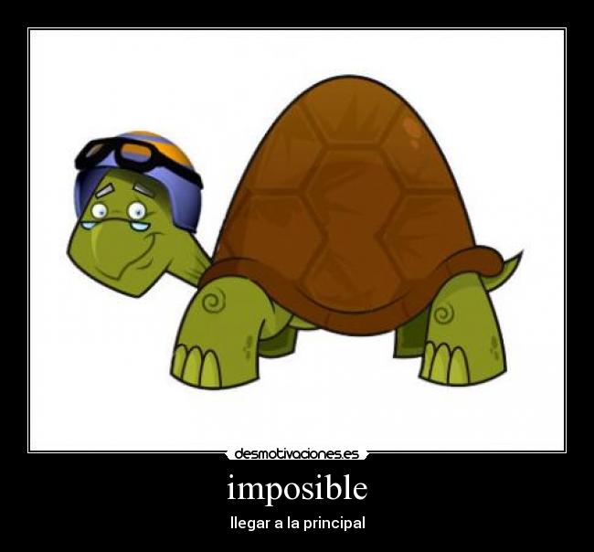 imposible - llegar a la principal