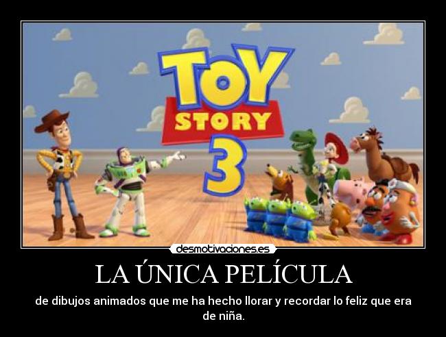 LA ÚNICA PELÍCULA - de dibujos animados que me ha hecho llorar y recordar lo feliz que era de niña.