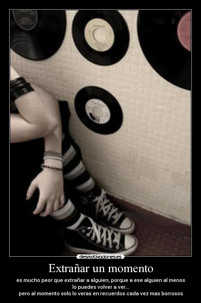 Extrañar un momento -