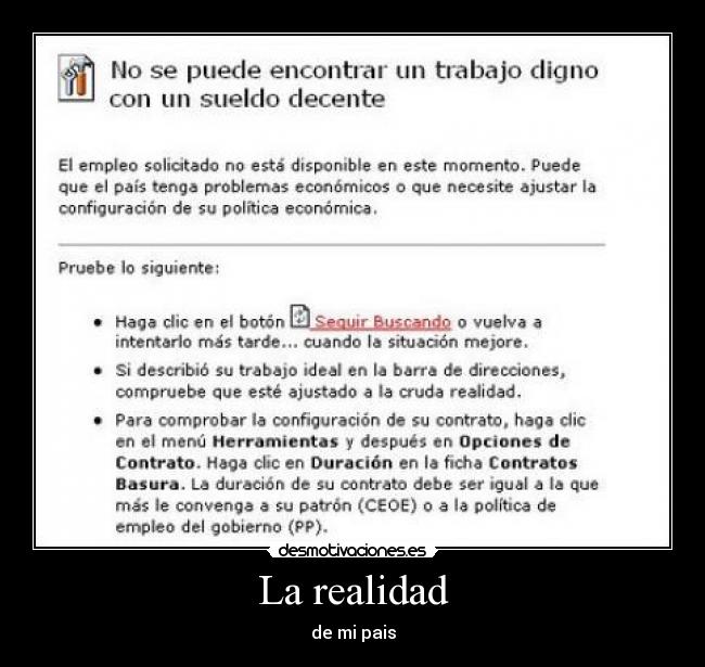 La realidad -