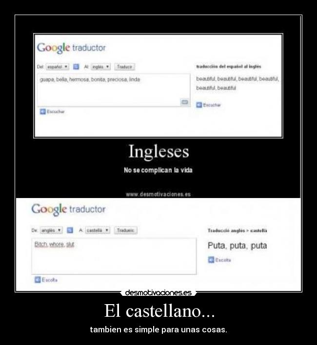 El castellano... -