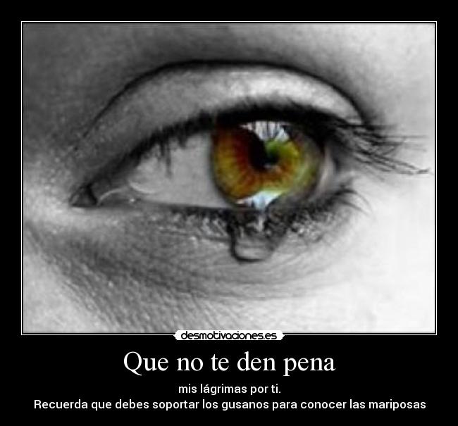 Que no te den pena -