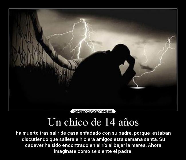 Un chico de 14 años -