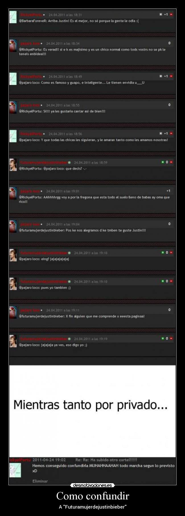 Como confundir - A Futuramujerdejustinbieber