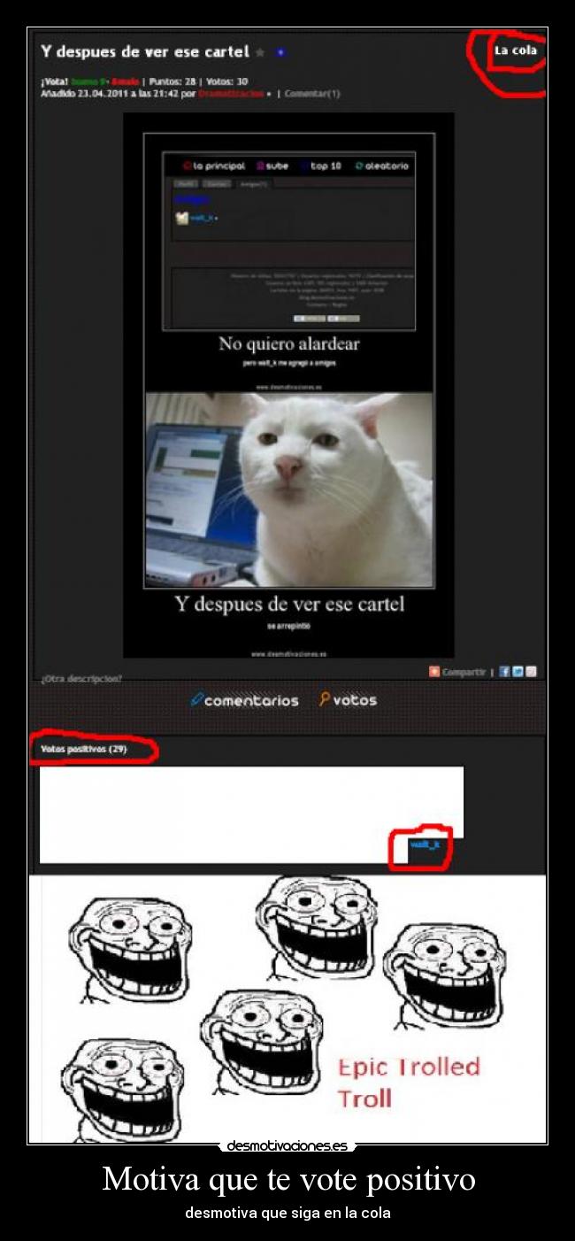 Motiva que te vote positivo -