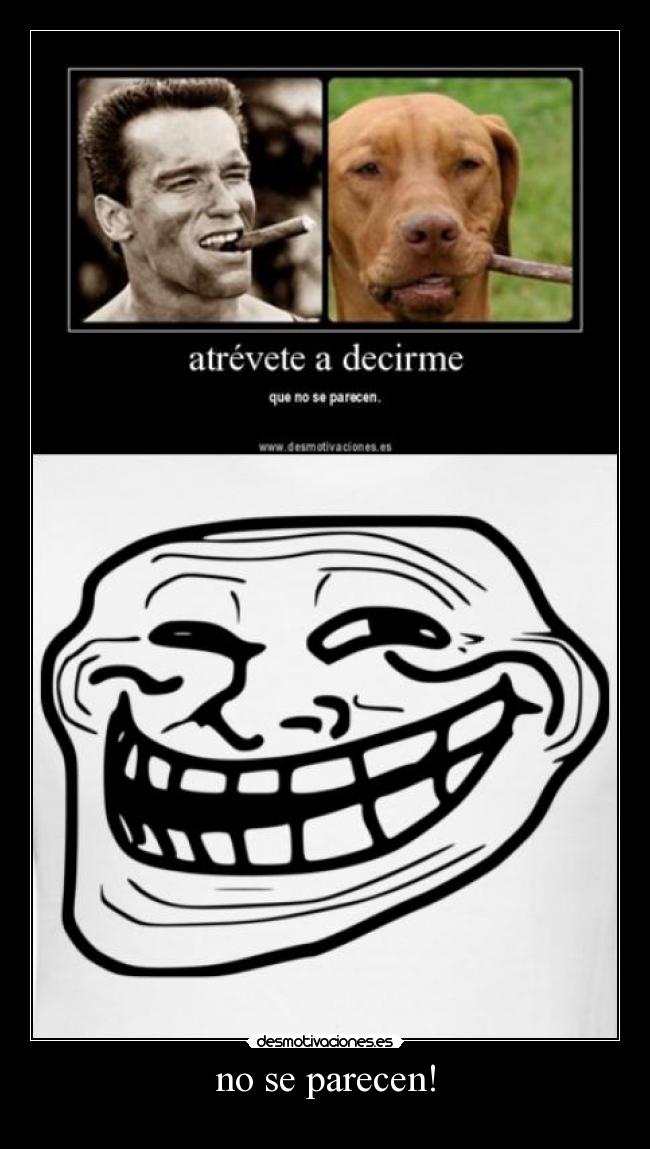 no se parecen! -