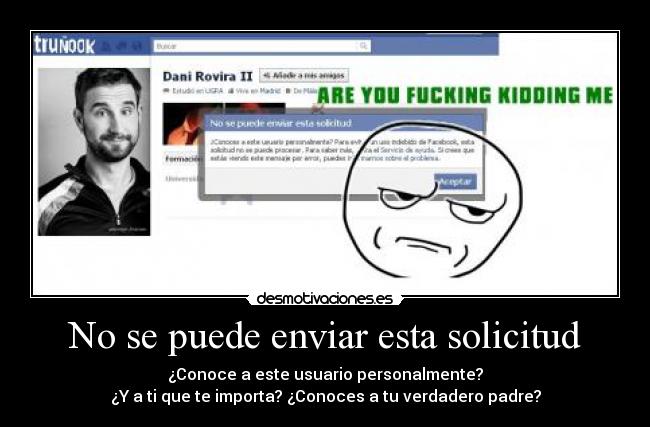 No se puede enviar esta solicitud - 