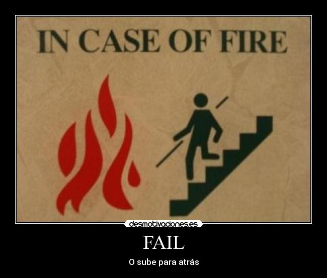 FAIL - O sube para atrás