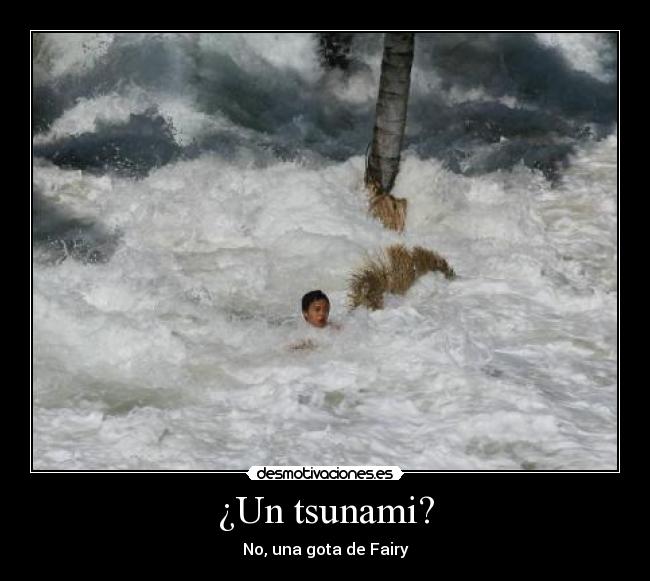 ¿Un tsunami? -