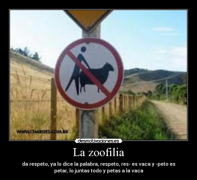 La zoofilia -