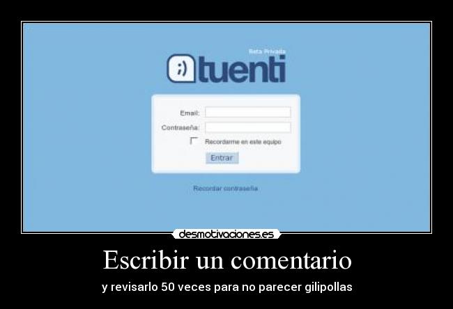 Escribir un comentario - 