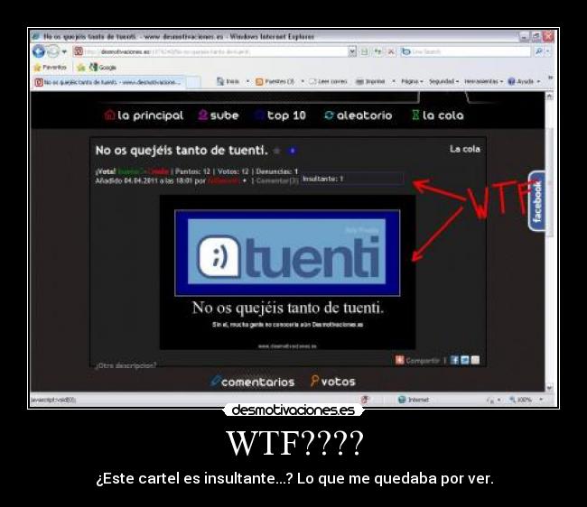 WTF???? - ¿Este cartel es insultante...? Lo que me quedaba por ver.