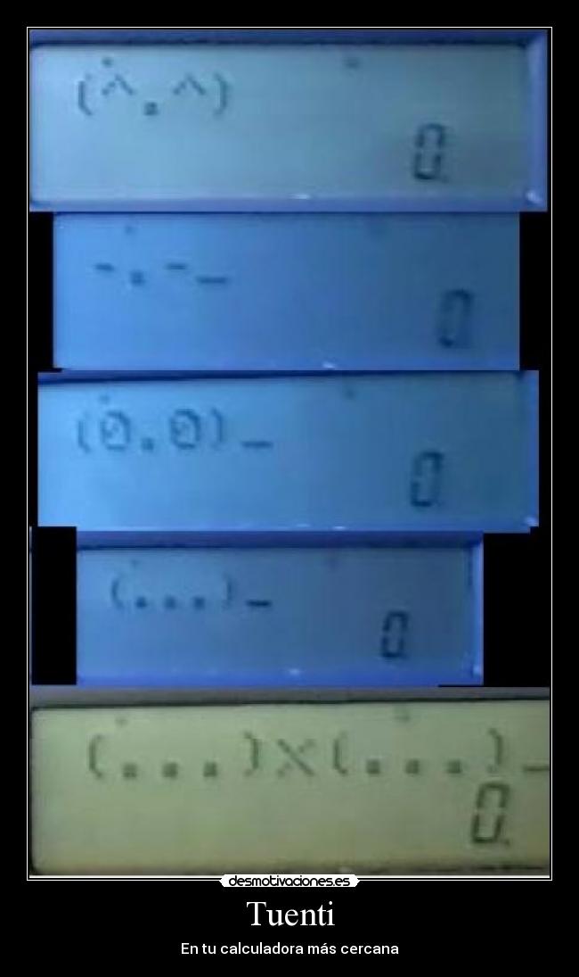 Tuenti - En tu calculadora más cercana