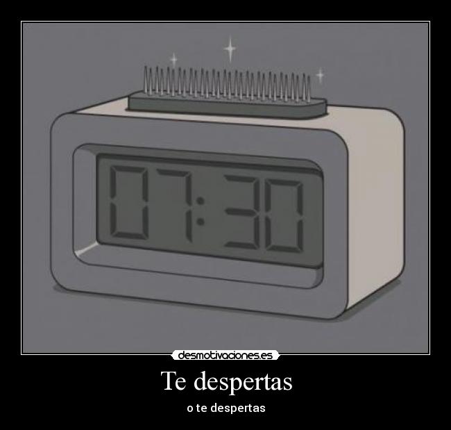 Te despertas - 