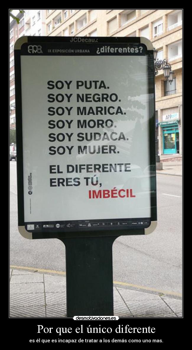 Por que el único diferente - 