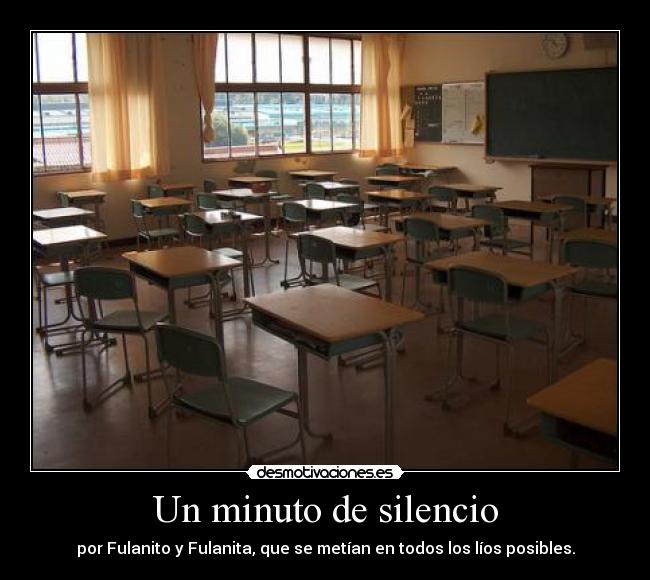 Un minuto de silencio -