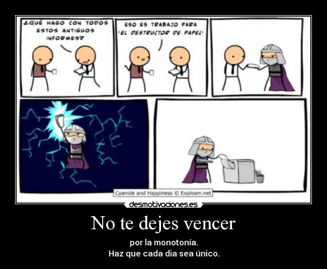 No te dejes vencer - 